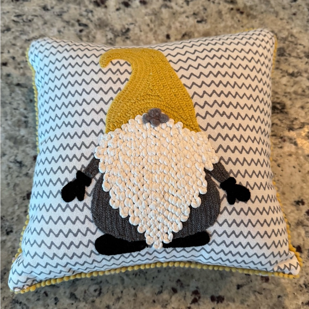 Bella Lux Gnome Chevron Decorative THROW Pillow